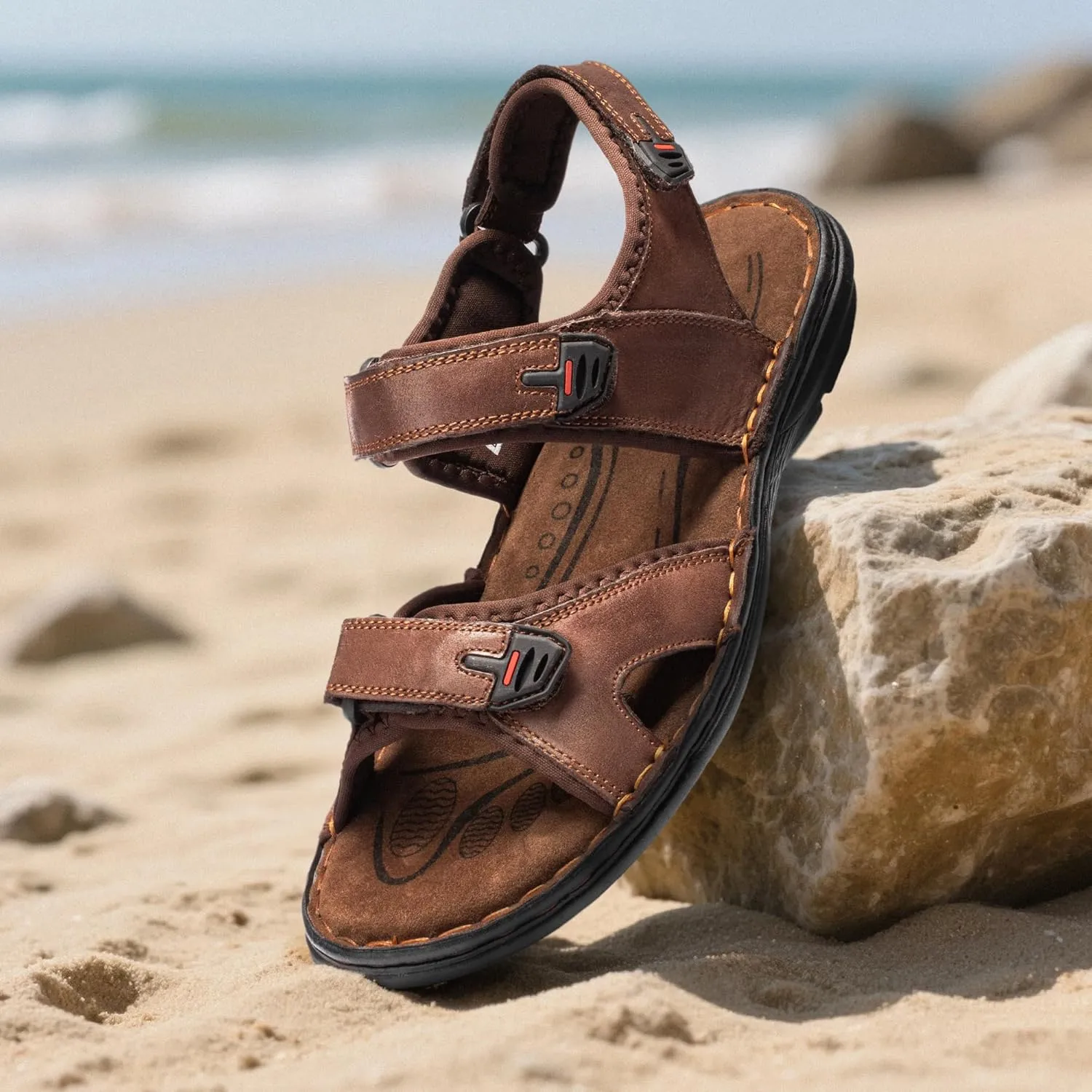 Men's Sandals Non-slip Water Sandals Comfortable Sport Sandals Open Toe Casual Beach Sandals