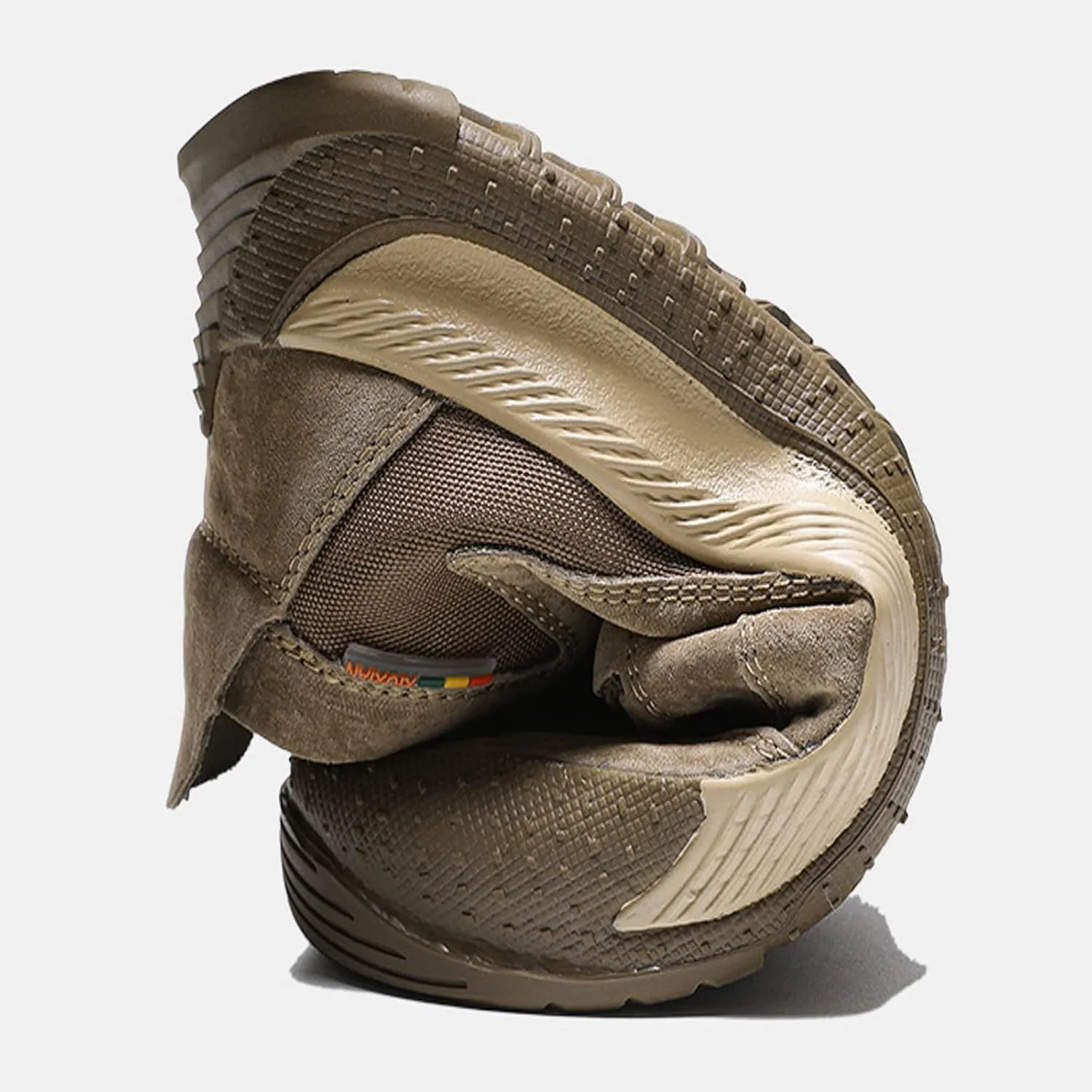 Men's Suede Chukka Platform Mid Top Casual Sneakers Ankle Boots,Non-Slip Breathable Soft Sole is Lightweight Sneakers