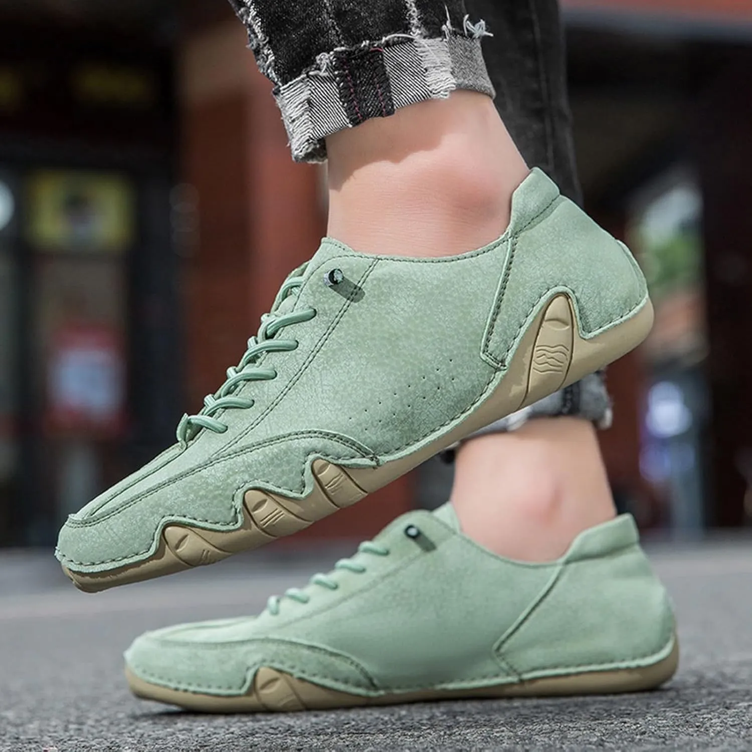 Mens Summer Barefoot Sneaker Breathable Solid Color Casual Running Shoes Comfortable Summer Flat Lighweight Sneakers Low Top Comfy Outdoor Walking Shoes