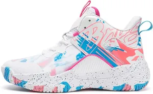 Men's Women's Basketball Shoes High Top Ultra-Light Fashion Anti Slip Breathable Sneakers