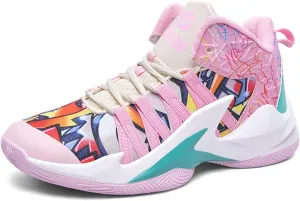 Men's Women's Basketball Shoes High Top Ultra-Light Fashion Anti Slip Breathable Sneakers