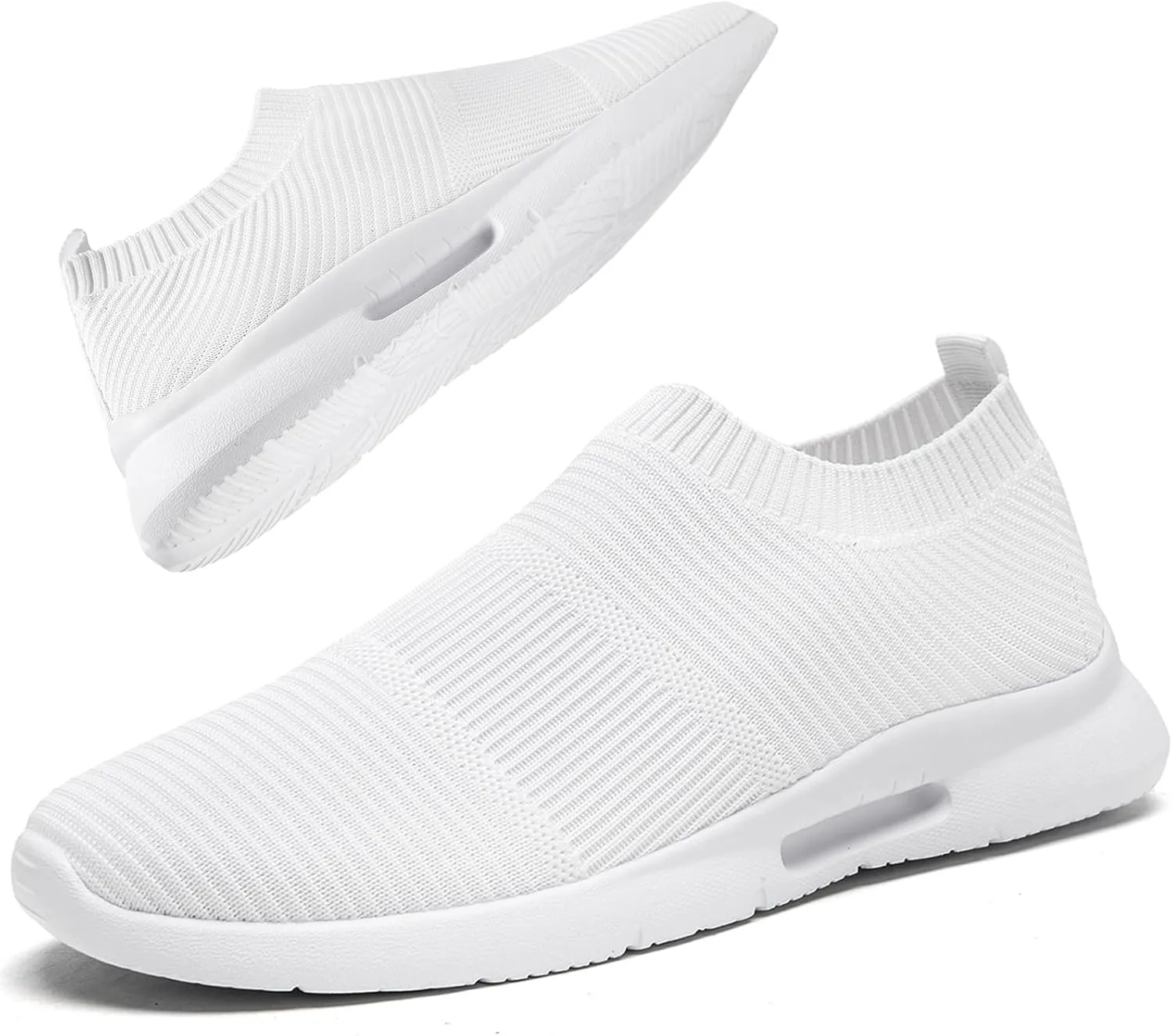 Mens Womens Slip On Shoes Unisex Walking Sneakers Running Workout Gym Tennis Lightweight Casual Laceless Shoes