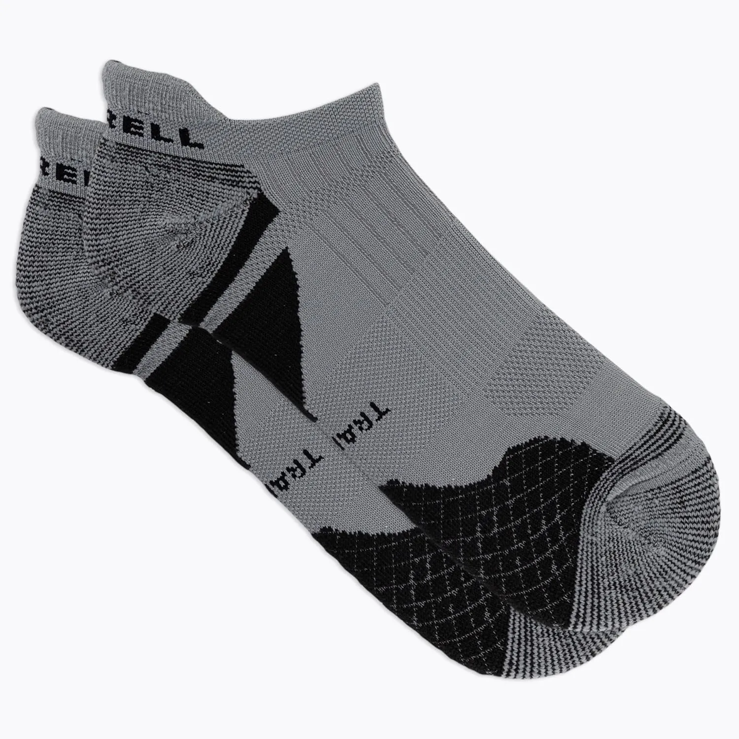 Merrell Men's and Women's Trail Running Cushioned Socks-1 Pair Pack-Unisex Anti-Slip Heel & Arch Compression