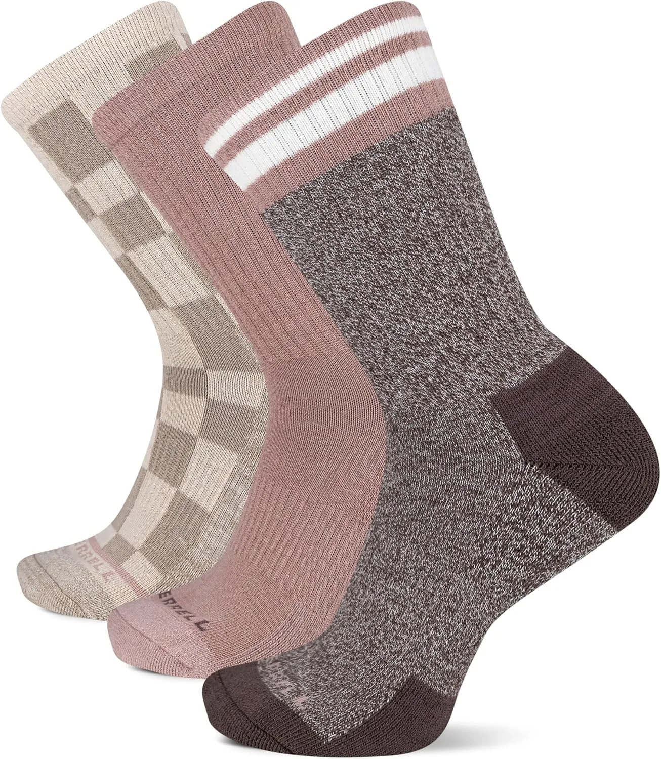 Merrell Unisex Adult Wool Everyday Hiking Crew Socks - 3 & 6 Pairs - Cushioned Moisture Wicking