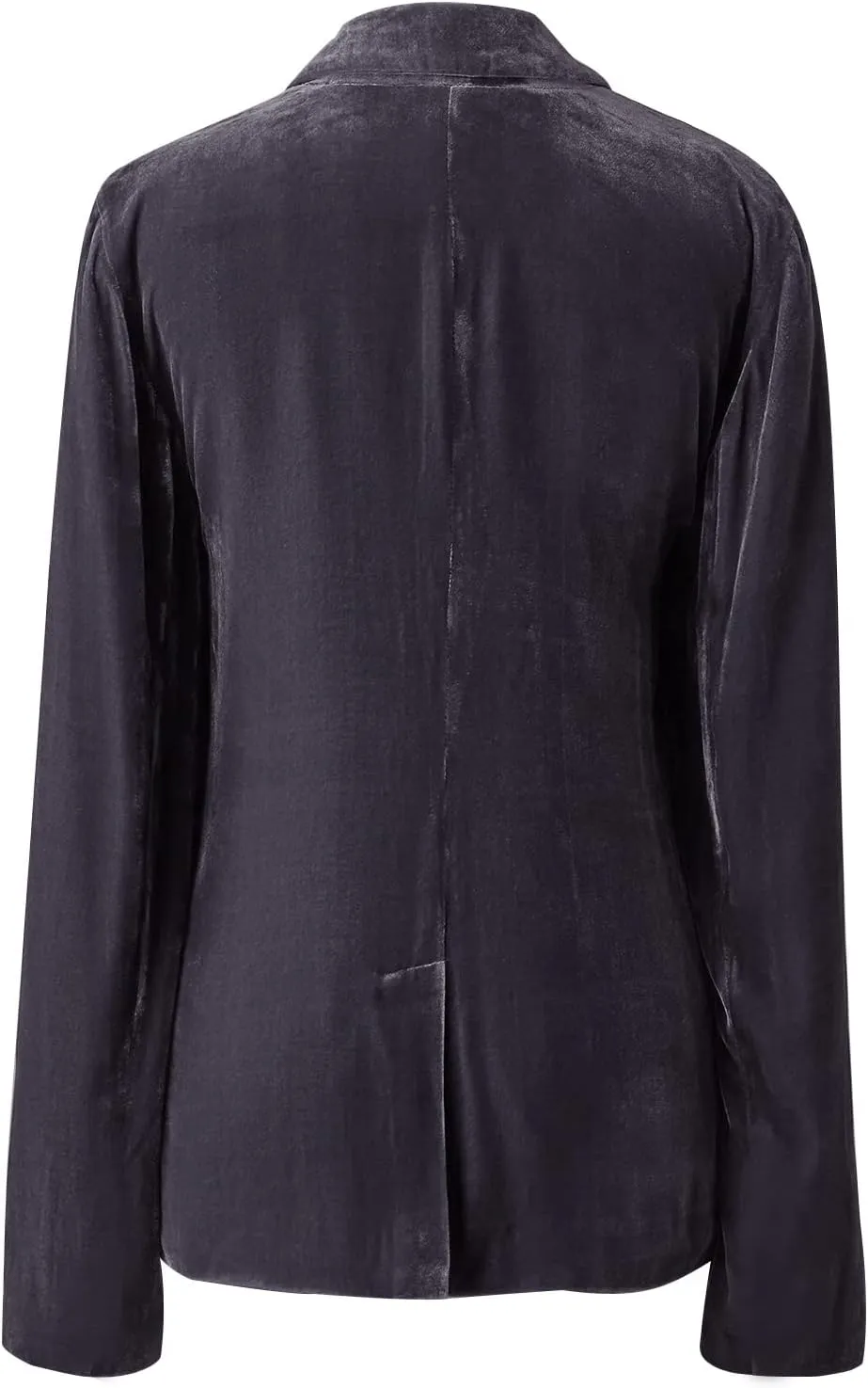 Mintlimit Women's Velvet Blazer Jacket - Long Sleeve V Neck Coat