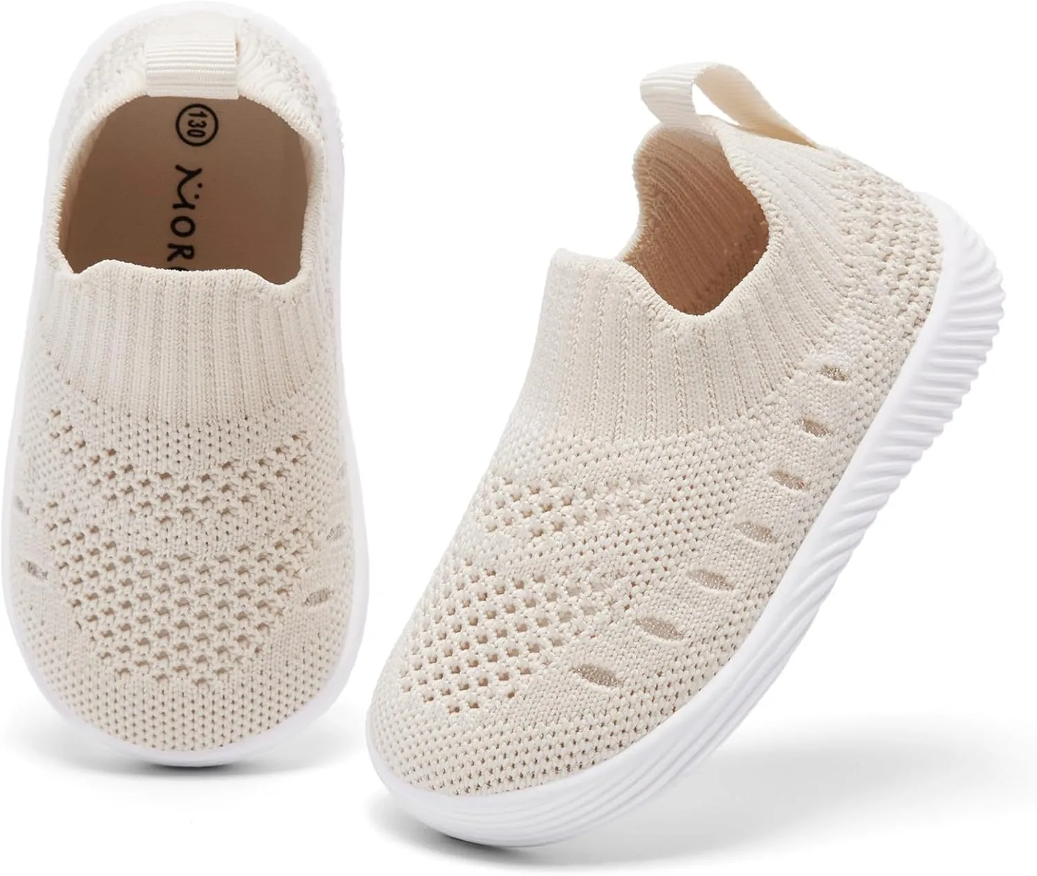 MORENDL Baby Shoes Toddler Walking Sock Shoes Non-Slip Breathable Boys & Girls Sneakers Infant Tennis Shoes