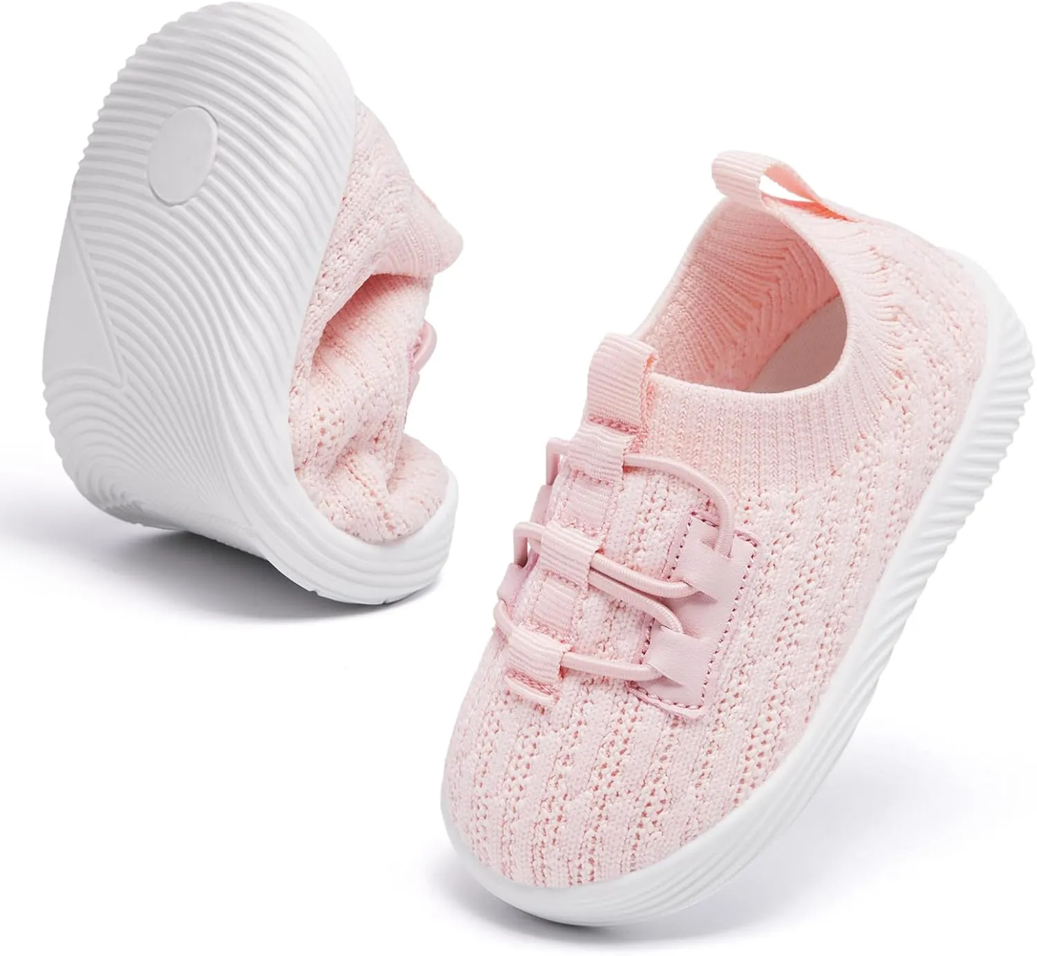 MORENDL Toddler Slip On Sneakers Baby Walking Shoes Non-Slip Breathable Boys & Girls Tennis Shoes Infant Running Shoes