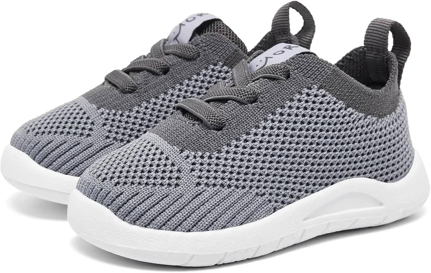 MORENDL Toddler Sneakers Baby Non-Slip Lightweight Breathable Barefoot Shoes Infant Tennis Walking Shoes