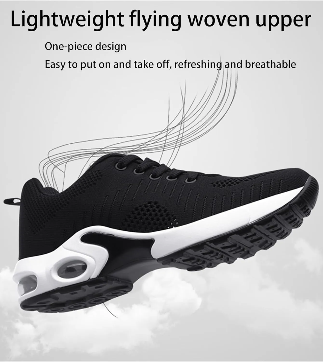 Musabela Orthopedic Sneakers for Women, Breathable Wide Toe Box Sneaker, Air Cushion Slip-On Platform Sneakers