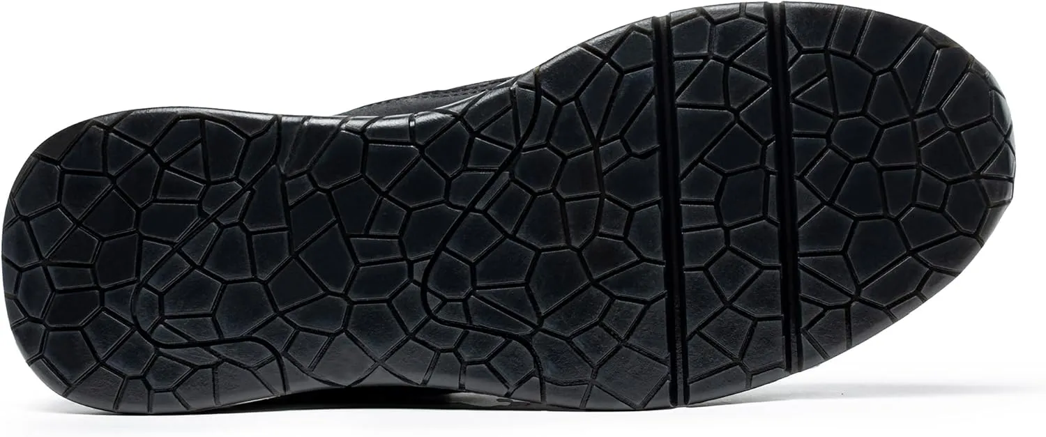 NACARAT Women's Genuine Leather Slip On Walking Shoes Fashion Sneaker with Side Zipper-1