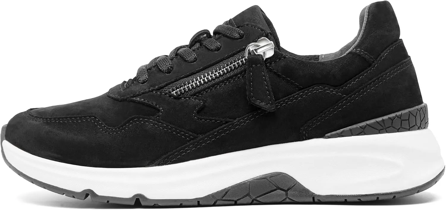 NACARAT Women's Genuine Leather Slip On Walking Shoes Fashion Sneaker with Side Zipper-1