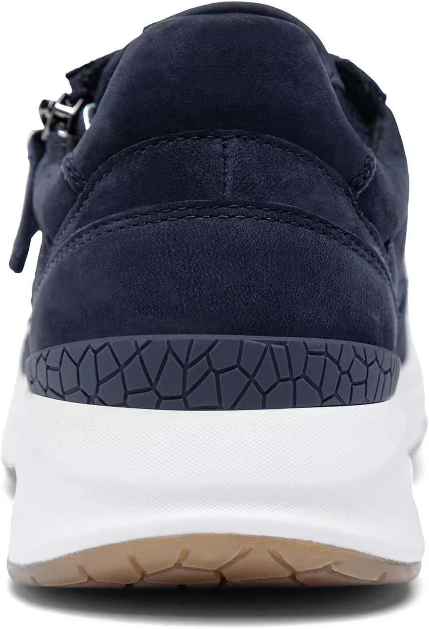 NACARAT Women's Genuine Leather Slip On Walking Shoes Fashion Sneaker with Side Zipper-1