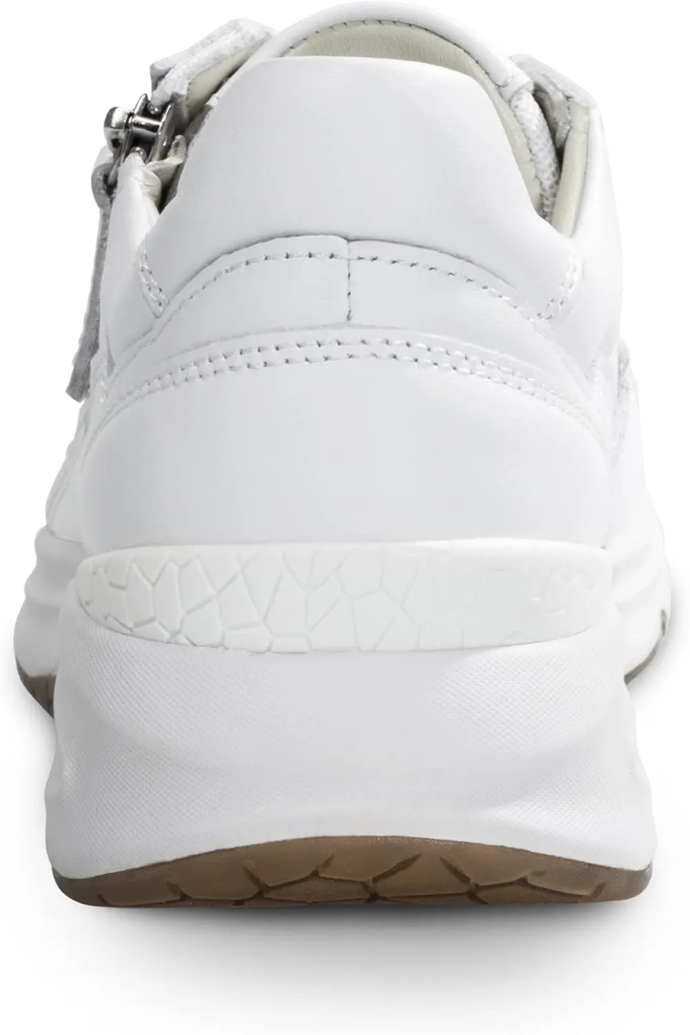 NACARAT Women's Genuine Leather Slip On Walking Shoes Fashion Sneaker with Side Zipper-1
