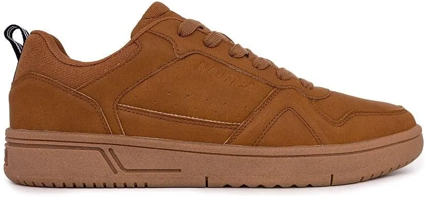 Nautica Men's Classic Low-Top Sneakers – Retro Lace-Up Casual Shoes for Tennis and Basketball-Inspired Style