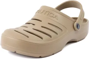 Nautica Men's Clogs - Athletic Sports Sandal - Slip-On with Adjustable Back Strap - (Water Shoes/Fuzzy Slippers) River Edge