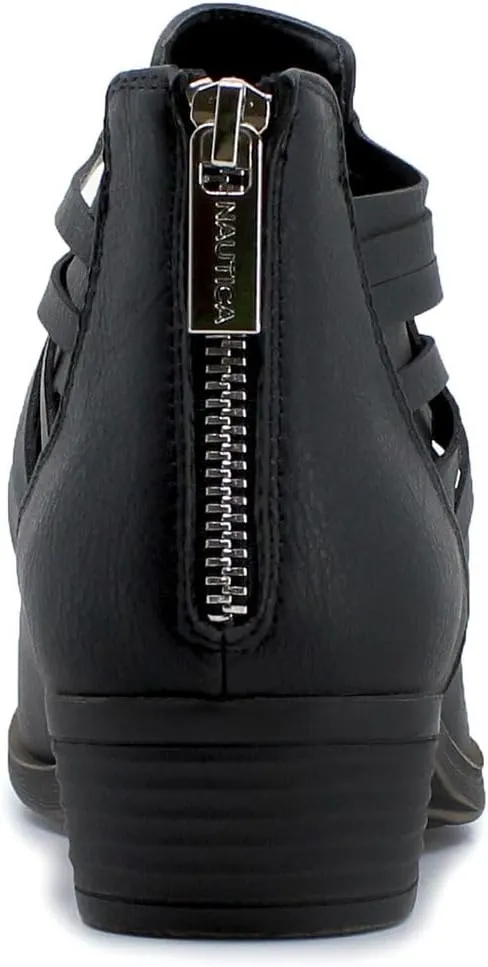 Nautica Women's Ankle Boot with Side Zipper - Stylish Dress Boot for Women | Featuring a Low Heel, Chic Design, and Versatile Sizing | The Perfect Ankle Bootie for Dressy and Casual Occasions - Alara