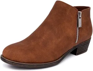 Nautica Women's Ankle Boot with Side Zipper - Stylish Dress Boot for Women | Featuring a Low Heel, Chic Design, and Versatile Sizing | The Perfect Ankle Bootie for Dressy and Casual Occasions - Alara