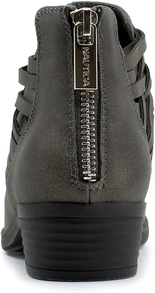 Nautica Women's Ankle Boot with Side Zipper - Stylish Dress Boot for Women | Featuring a Low Heel, Chic Design, and Versatile Sizing | The Perfect Ankle Bootie for Dressy and Casual Occasions - Alara