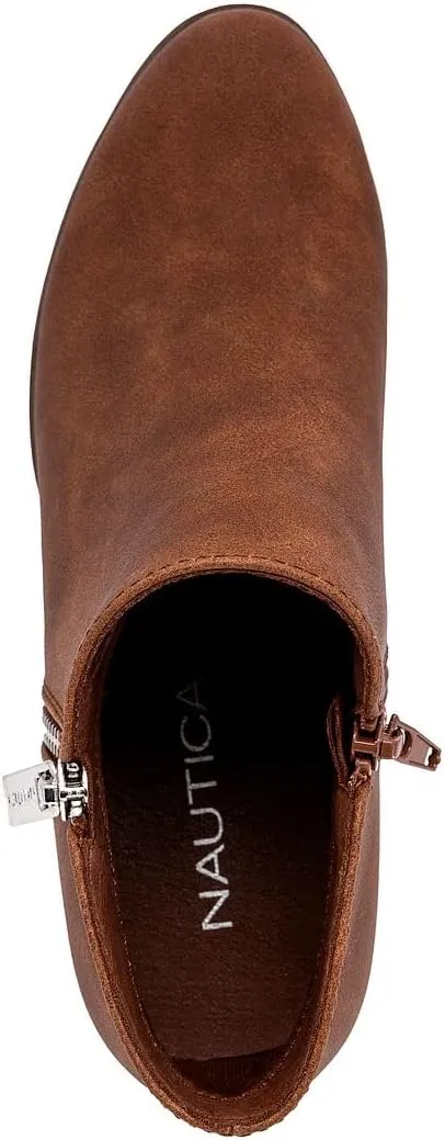 Nautica Women's Ankle Boot with Side Zipper - Stylish Dress Boot for Women | Featuring a Low Heel, Chic Design, and Versatile Sizing | The Perfect Ankle Bootie for Dressy and Casual Occasions - Alara