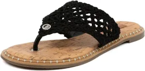 Nautica Women’s Woven Strap Thong Sandals – Comfortable Flat Slip-On Flip-Flops for Beach, Travel, and Everyday Casual Wear