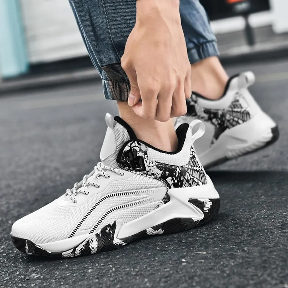NCNDB High Top Unisex Basketball Shoes Fashion Sports Casual Outdoor Running Shoes