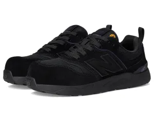 New Balance Women's Elite Lite Static Dissipative Medium Composite Toe, Industrial Work Shoe Lightweight & Slip Resistant, Black/Purple, 6.5