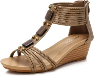 NEW Wedge Sandals for Women Open Toe Casual Summer Roman High Heel Beach Sandals