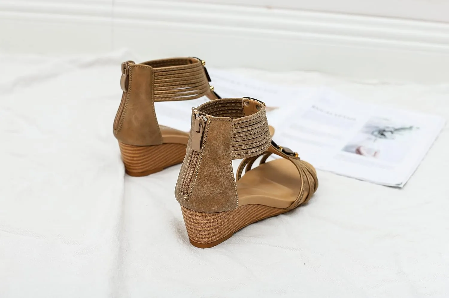 NEW Wedge Sandals for Women Open Toe Casual Summer Roman High Heel Beach Sandals