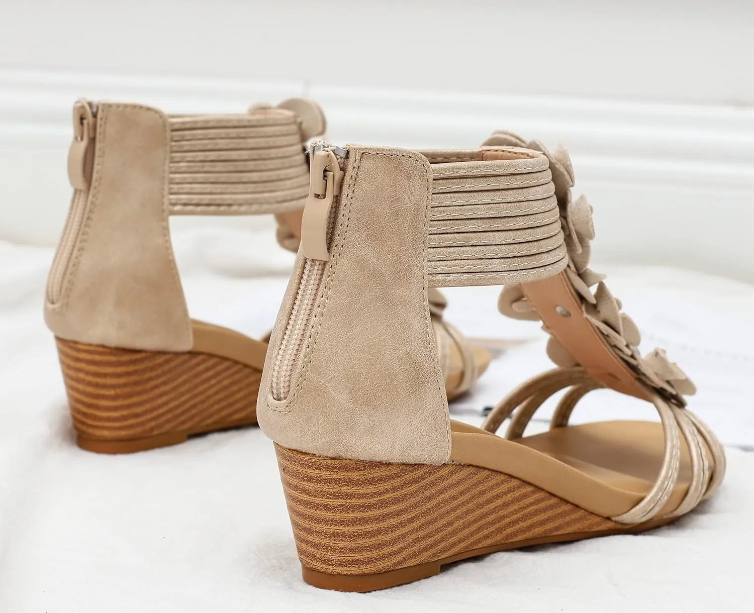 NEW Wedge Sandals for Women Open Toe Casual Summer Roman High Heel Beach Sandals
