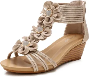 NEW Wedge Sandals for Women Open Toe Casual Summer Roman High Heel Beach Sandals