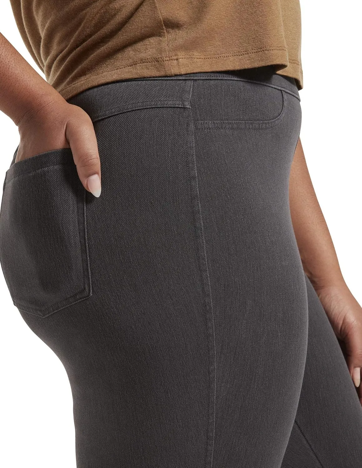 No Nonsense Classic Denim Leggings-Jeggings for Women with Real Back Pockets, High Waisted Stretch Jeans