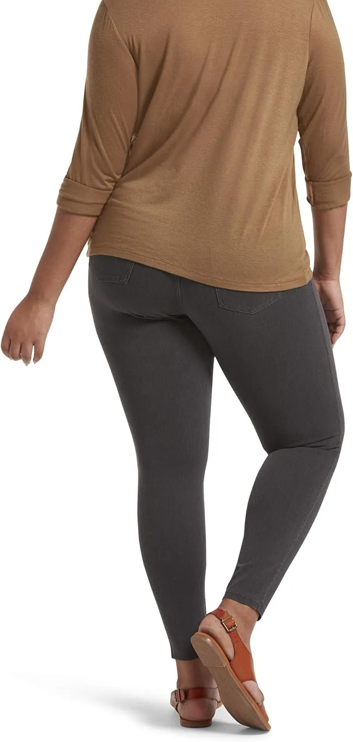 No Nonsense Classic Denim Leggings-Jeggings for Women with Real Back Pockets, High Waisted Stretch Jeans