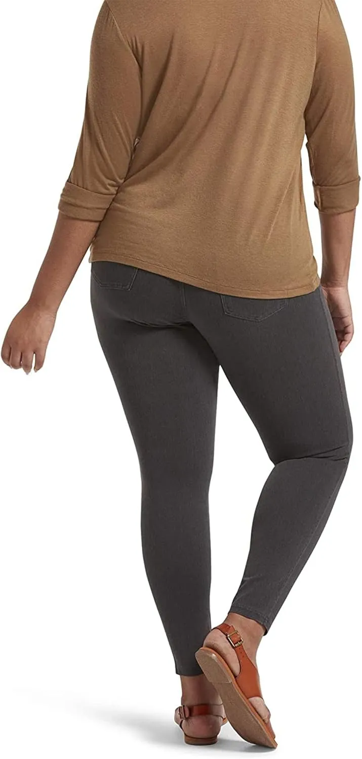 No Nonsense Women’s Classic Denim Leggings, Jeggings for Women with Real Back Pockets, High Waisted Stretch Jeans