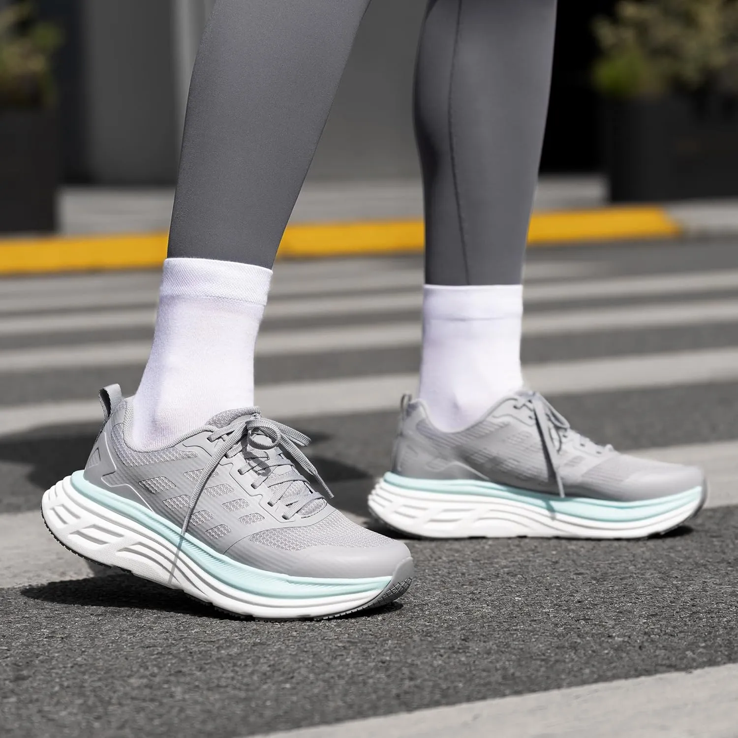 NORTIV 8 Women's Walking Shoes Cushion Running Tennis Shoes ActiveFloat Non-Slip Comfortable Breathable Workout Gym Sports Athletic Fashion Sneakers