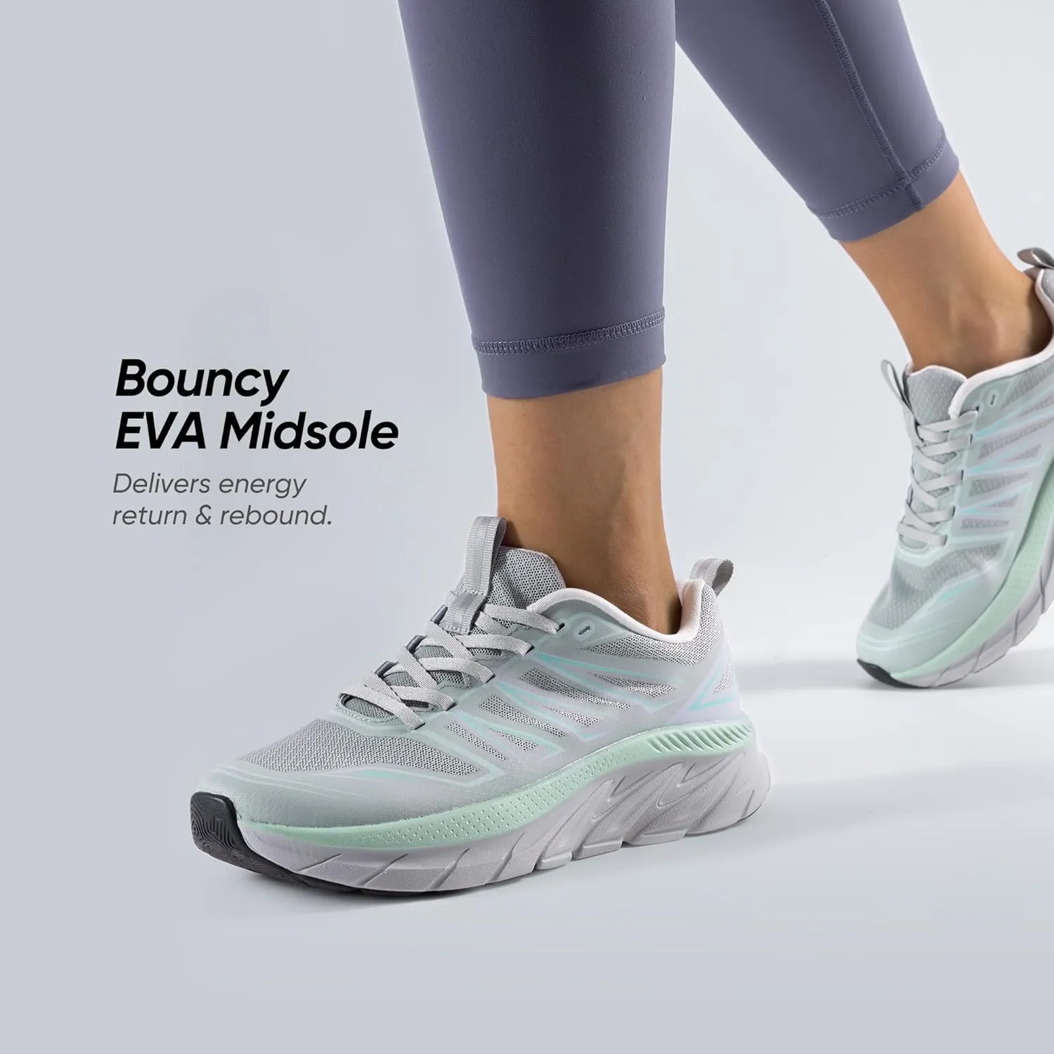 NORTIV 8 Women's Walking Shoes Running ActiveSwift Comfortable Tennis Breathable Non Slip Athletic Gym Workout Cross Training Sneakers.