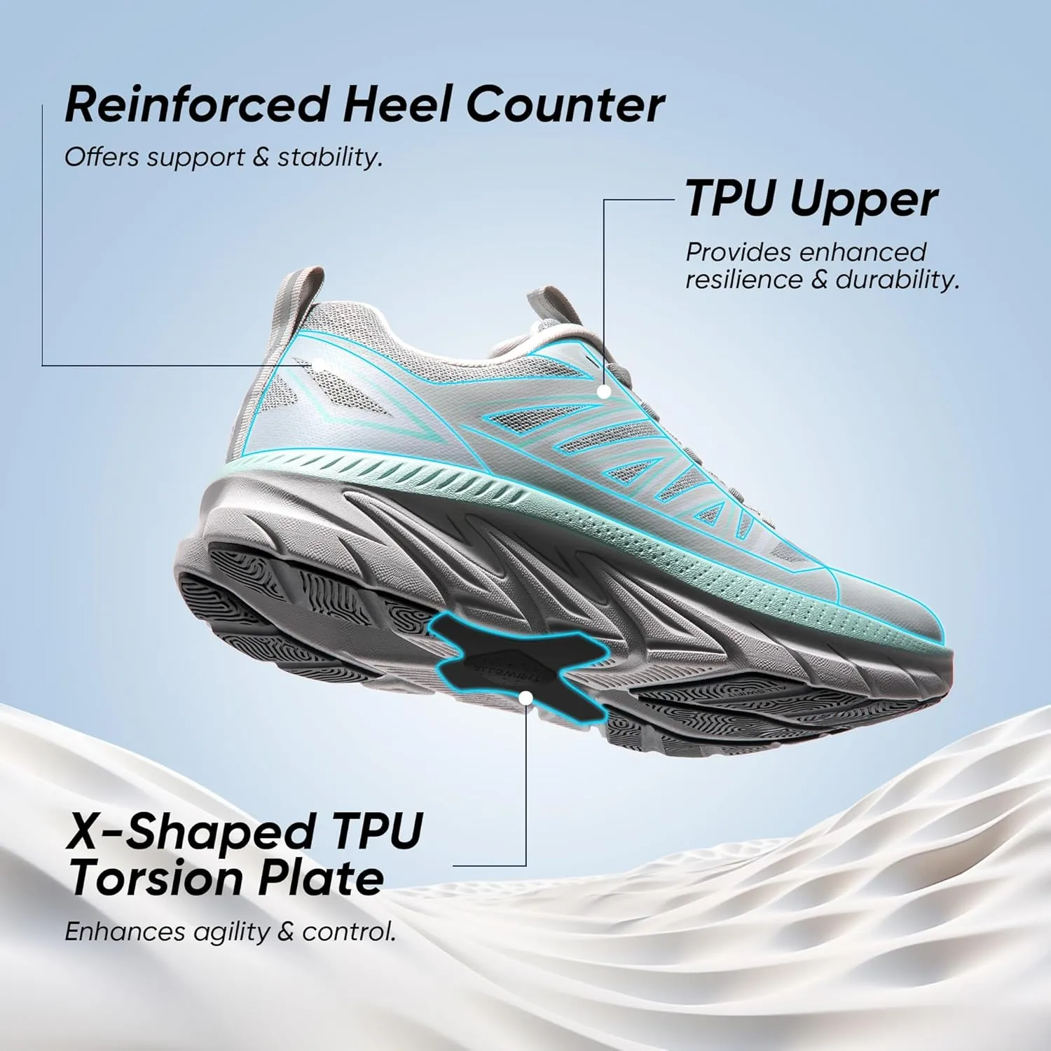 NORTIV 8 Women's Walking Shoes Running ActiveSwift Comfortable Tennis Breathable Non Slip Athletic Gym Workout Cross Training Sneakers.