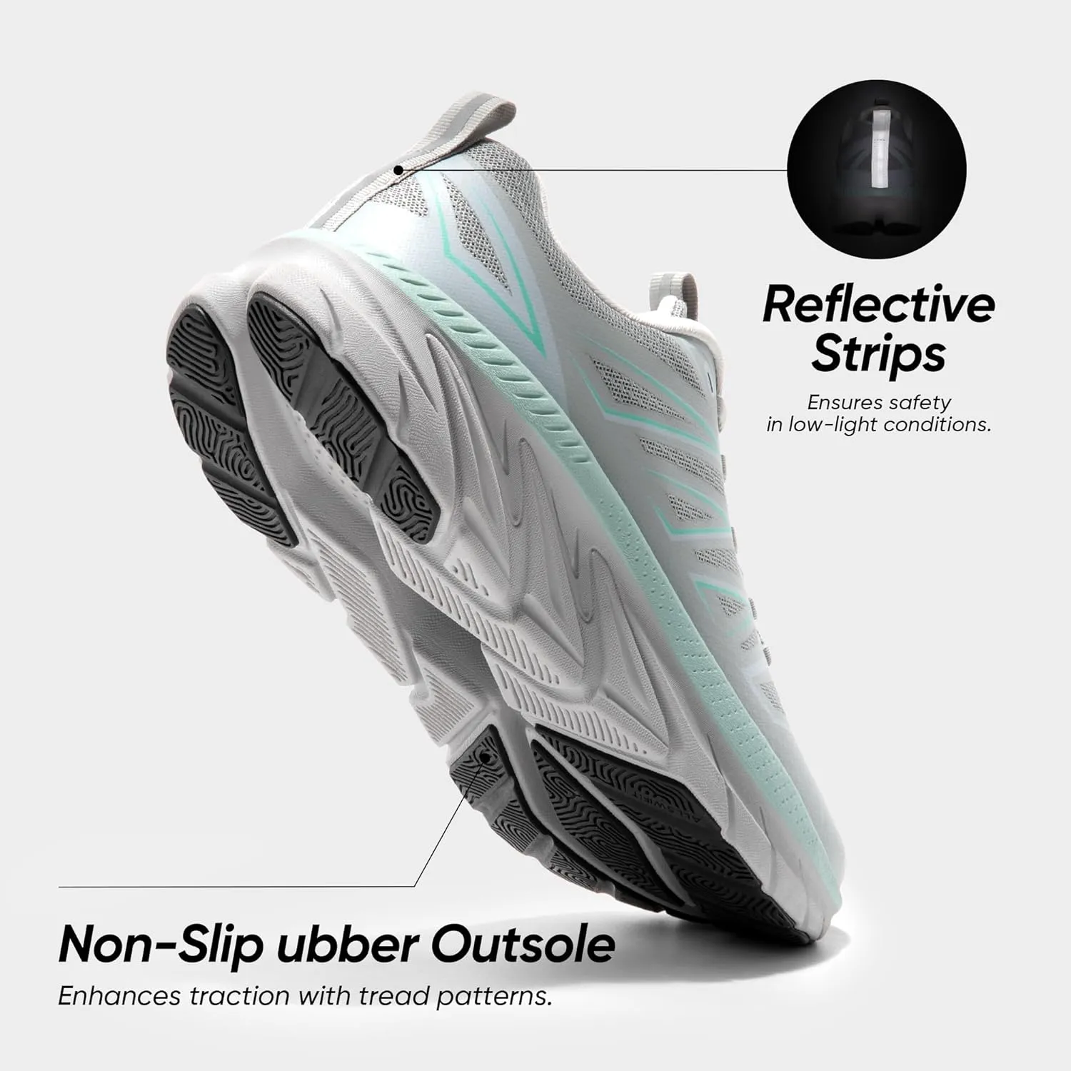 NORTIV 8 Women's Walking Shoes Running ActiveSwift Comfortable Tennis Breathable Non Slip Athletic Gym Workout Cross Training Sneakers.