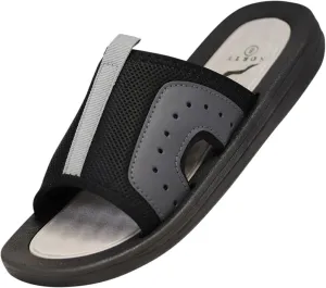 NORTY Men’s Slides Sandal Sport Sandals Open Toe Slip on Indoor Outdoor Shoes