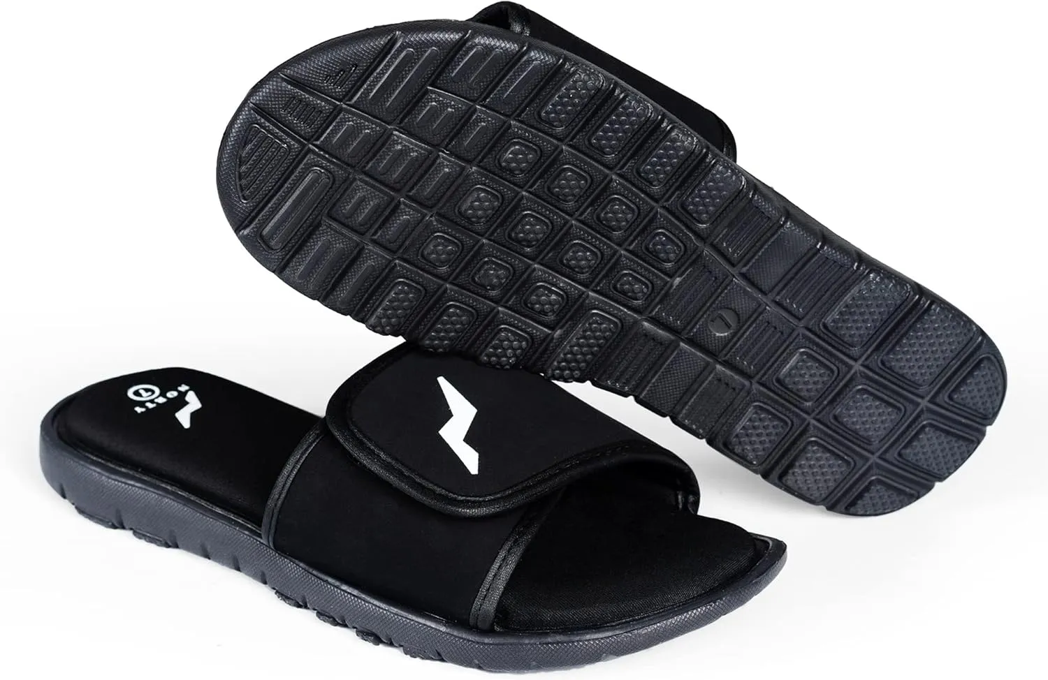 NORTY - Womens Memory Foam Footbed Sandals - Beach, Pool, Shower - Runs 1 Size Small