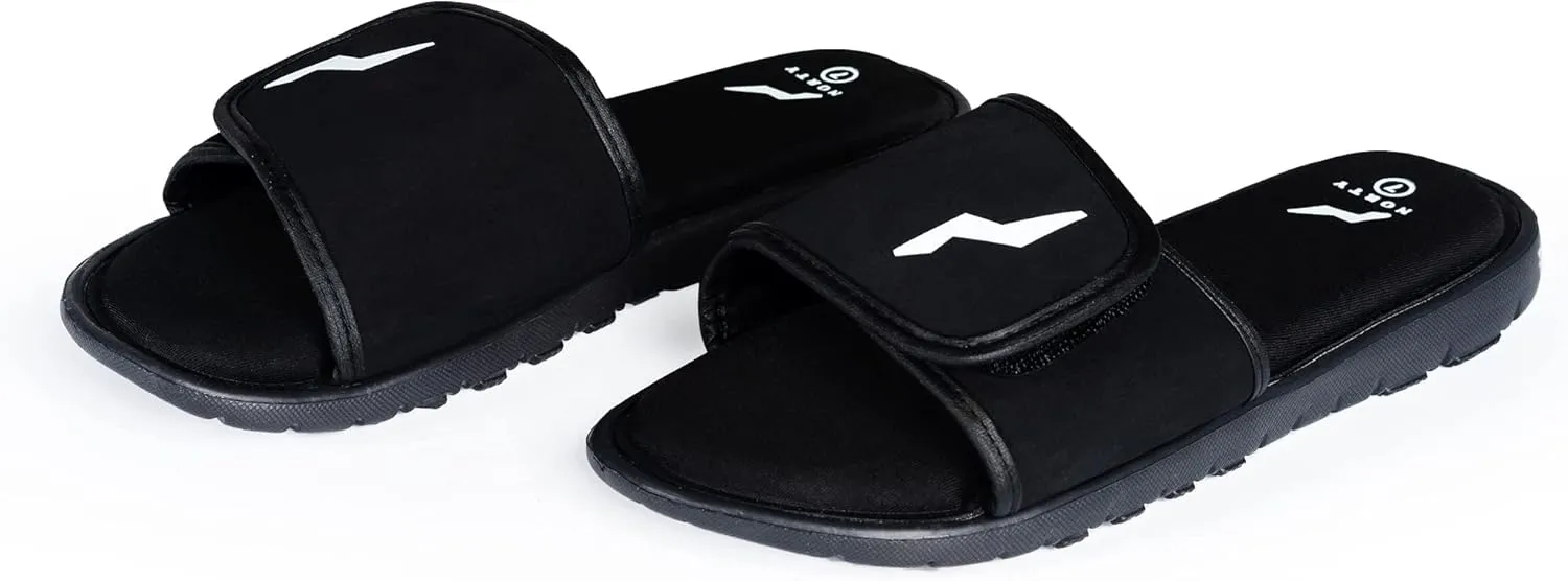 NORTY - Womens Memory Foam Footbed Sandals - Beach, Pool, Shower - Runs 1 Size Small