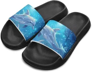 Ocean Animals Slide Sandals for Boys Girsl Cartoon Kids Slides Open Toe Design