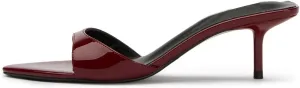 Open Pointed Toe Heeled Mules for Women Leopard Prints Slingback Kitten Heels Slip-On Fashionable Formal Party Dresses Slide Sandals