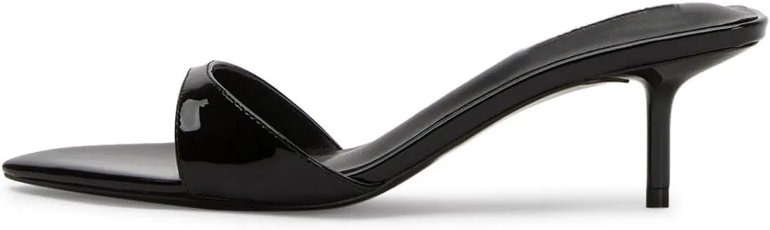 Open Pointed Toe Heeled Mules for Women Leopard Prints Slingback Kitten Heels Slip-On Fashionable Formal Party Dresses Slide Sandals