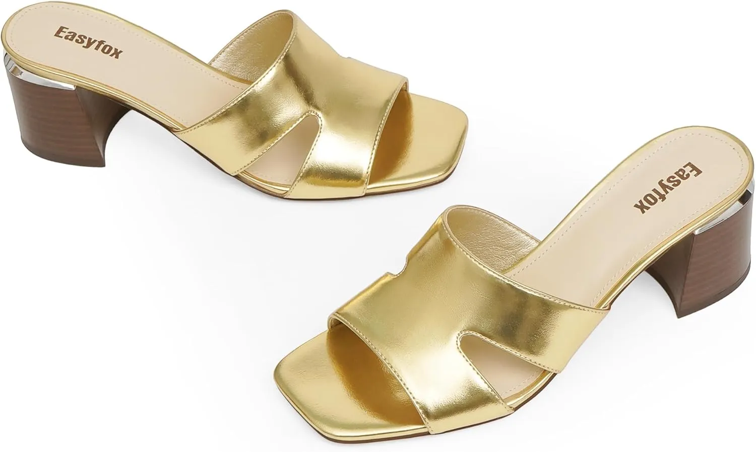 Open Toe Heeled Mules for Women Chunky Heel Sandals for Women 2025