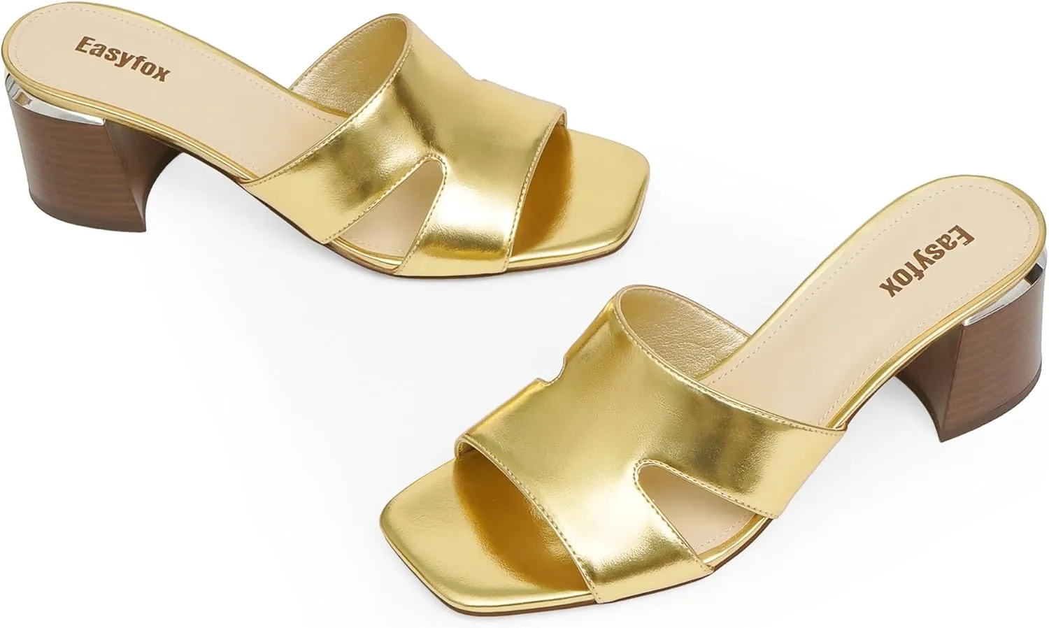 Open Toe Heeled Mules for Women Chunky Heel Sandals for Women 2025