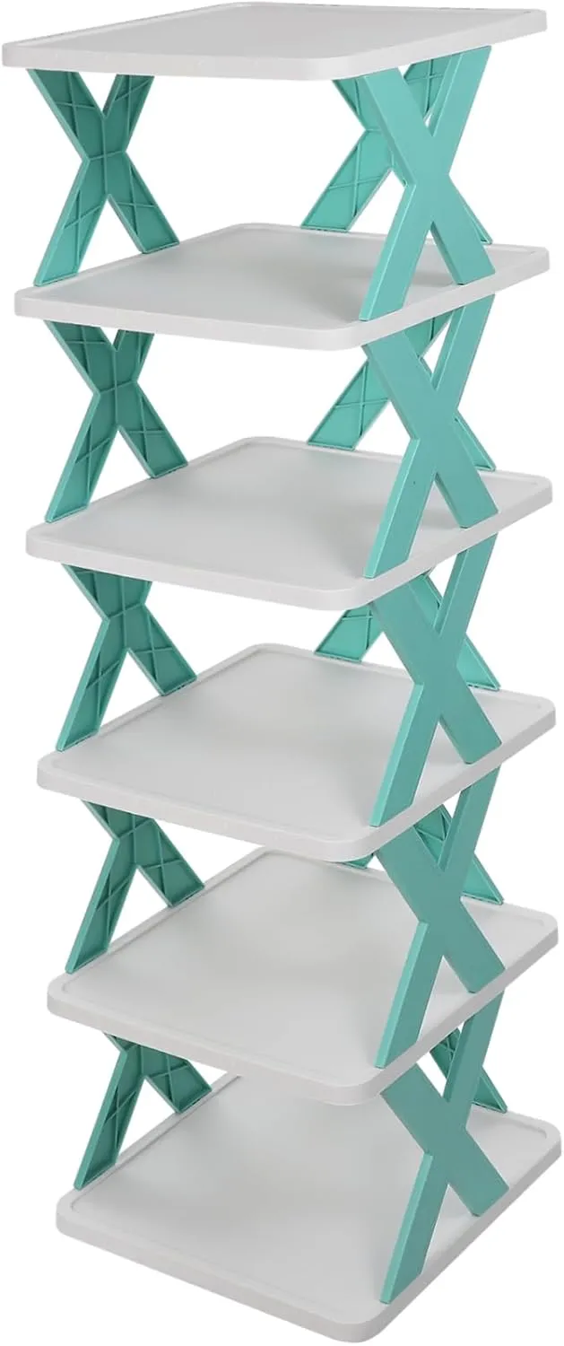 Organizer Rack for Shoes Tall and Narrow Shelf Space-Saving Storage Rack Multi-Functional for Shoes Boots Bags