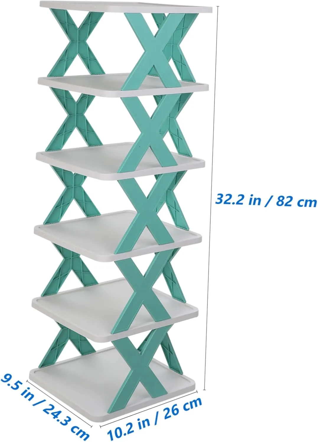 Organizer Rack for Shoes Tall and Narrow Shelf Space-Saving Storage Rack Multi-Functional for Shoes Boots Bags