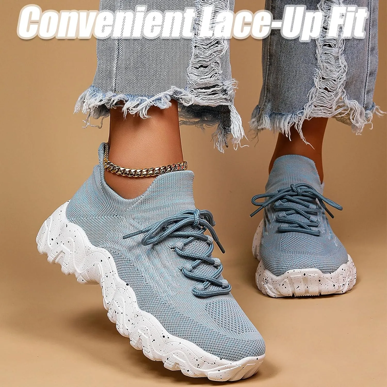Ortho Cloud Women's Shoes, Izarna Simplysnug Womens Mesh Breathable Non-Slip Lightweight Casual Shoes, 2024 Summer Lace Up Low Top Slip On Sneakers