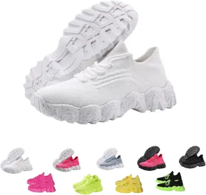 Ortho Cloud Women's Shoes, Izarna Simplysnug Womens Mesh Breathable Non-Slip Lightweight Casual Shoes, 2024 Summer Lace Up Low Top Slip On Sneakers