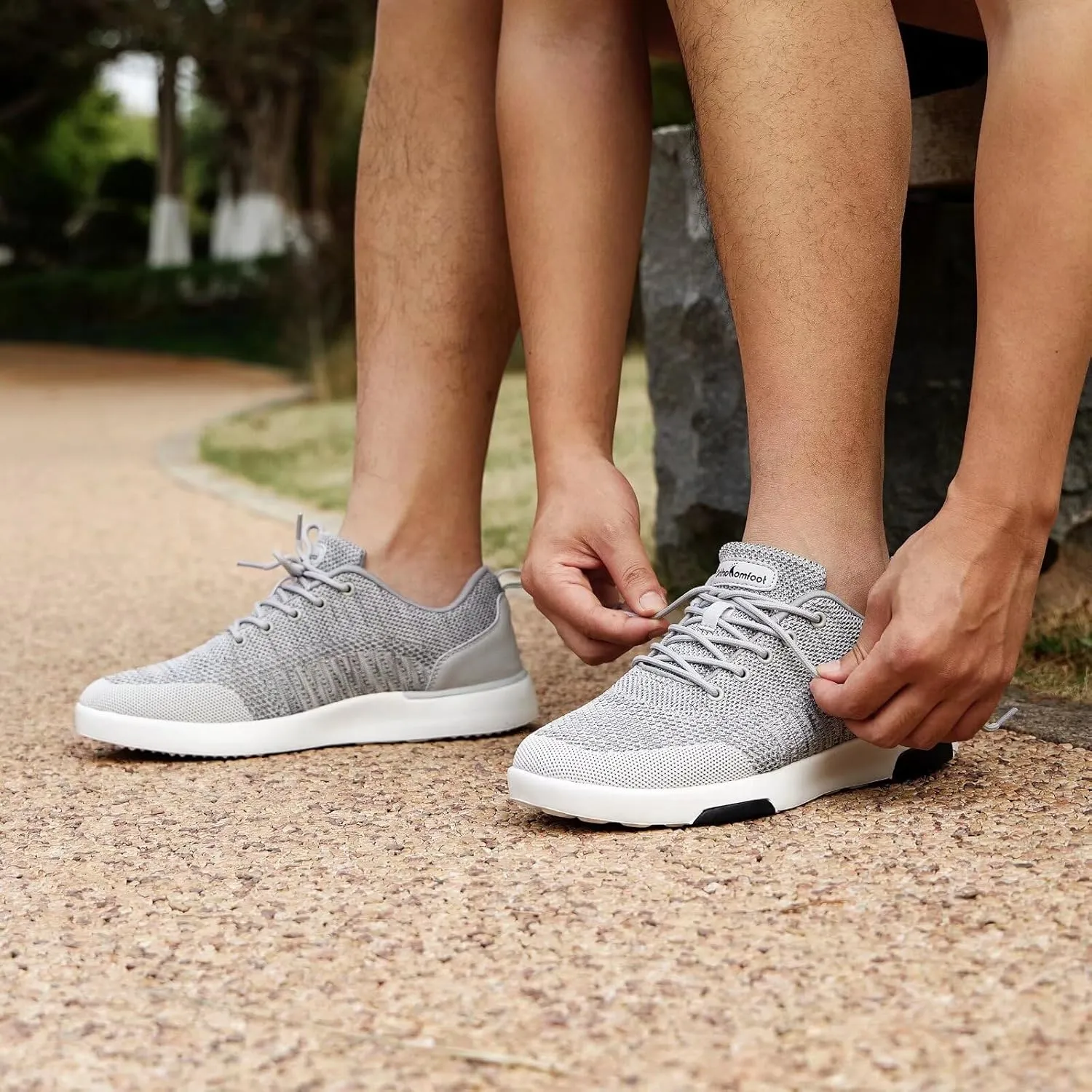 OrthoComfoot Men's Orthopedic Fashion Sneakers for Plantar Fasciitis: Comfortable Arch Support Walking Shoes for Flat Feet, Casual Breatbable Orthotic Shoes for Foot and Heel Pain Relief